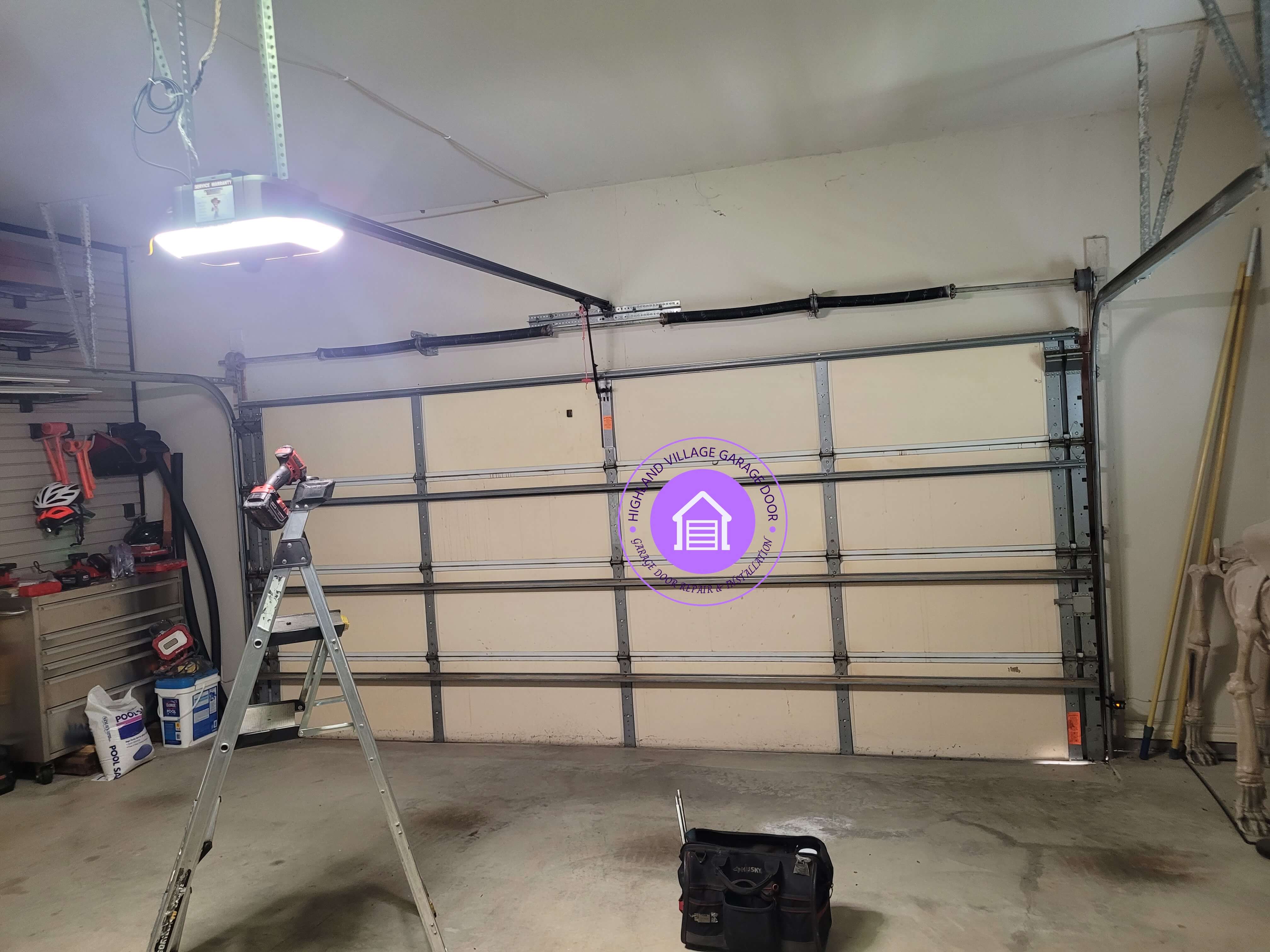 led-garage-door-opener-install